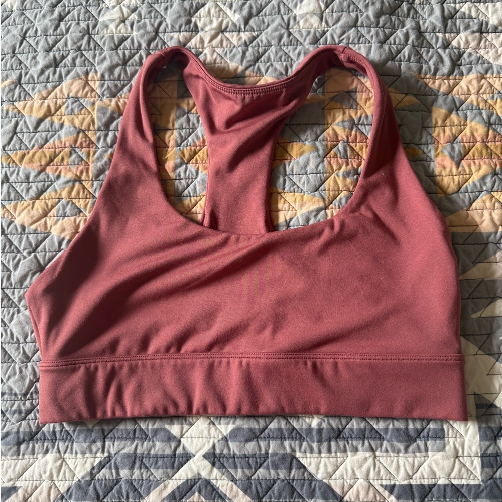 Vitality pulse racerback sports bra rosewood